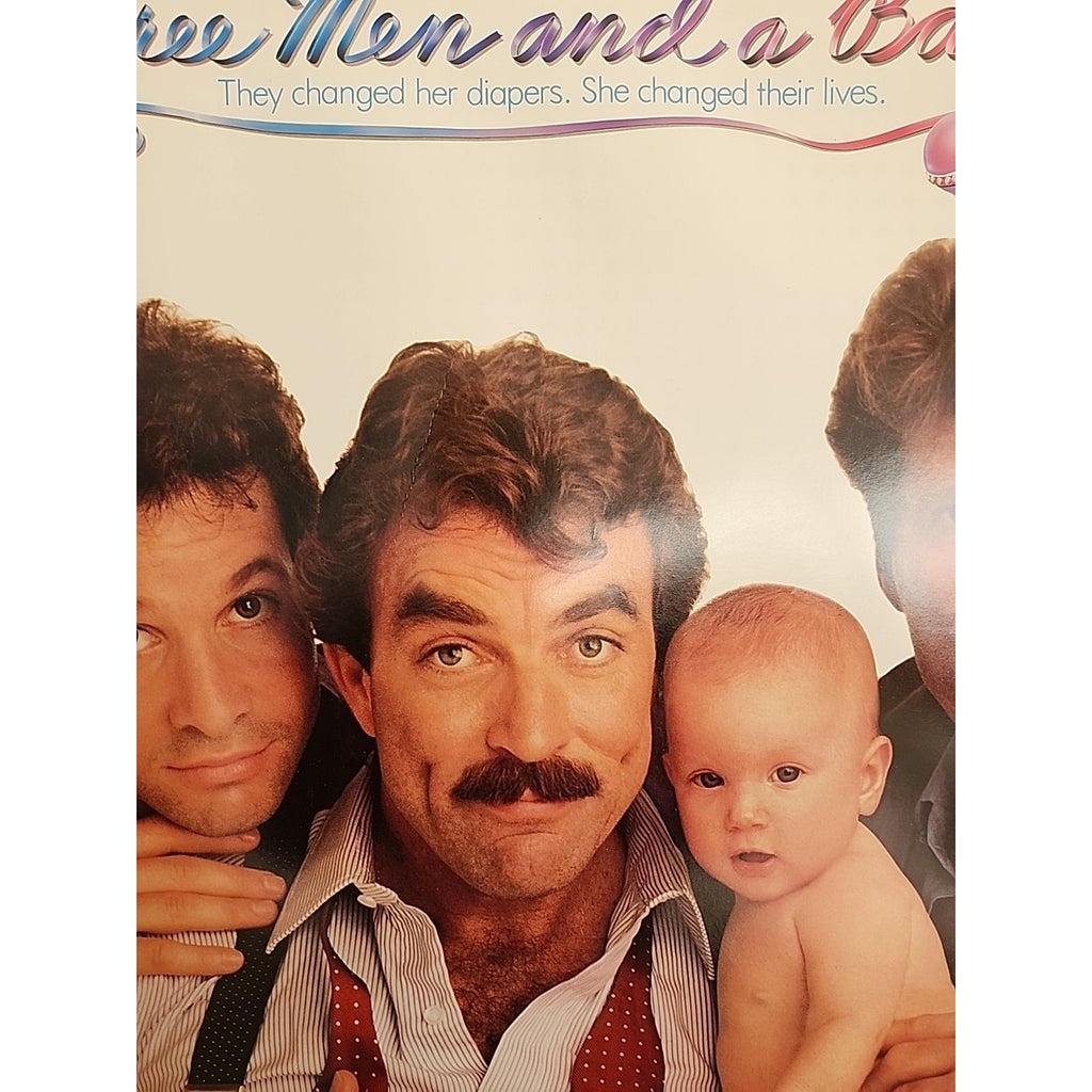 Three Men And A Baby 1987 Movie Poster 27x41 Tom Selleck Ted Danson