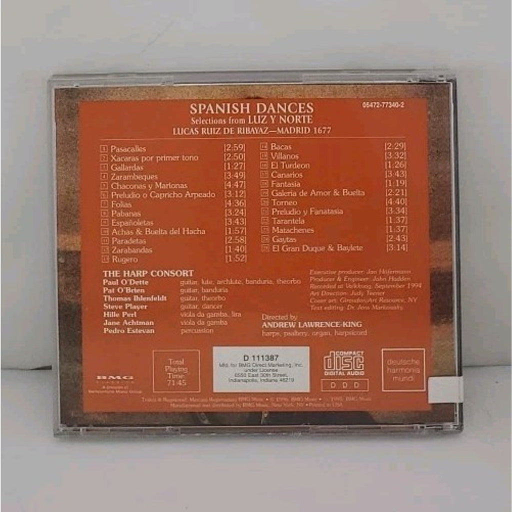 The Harp Consort, Andrew Lawrence-King - Spanish Dances CD 1995 Baroque
