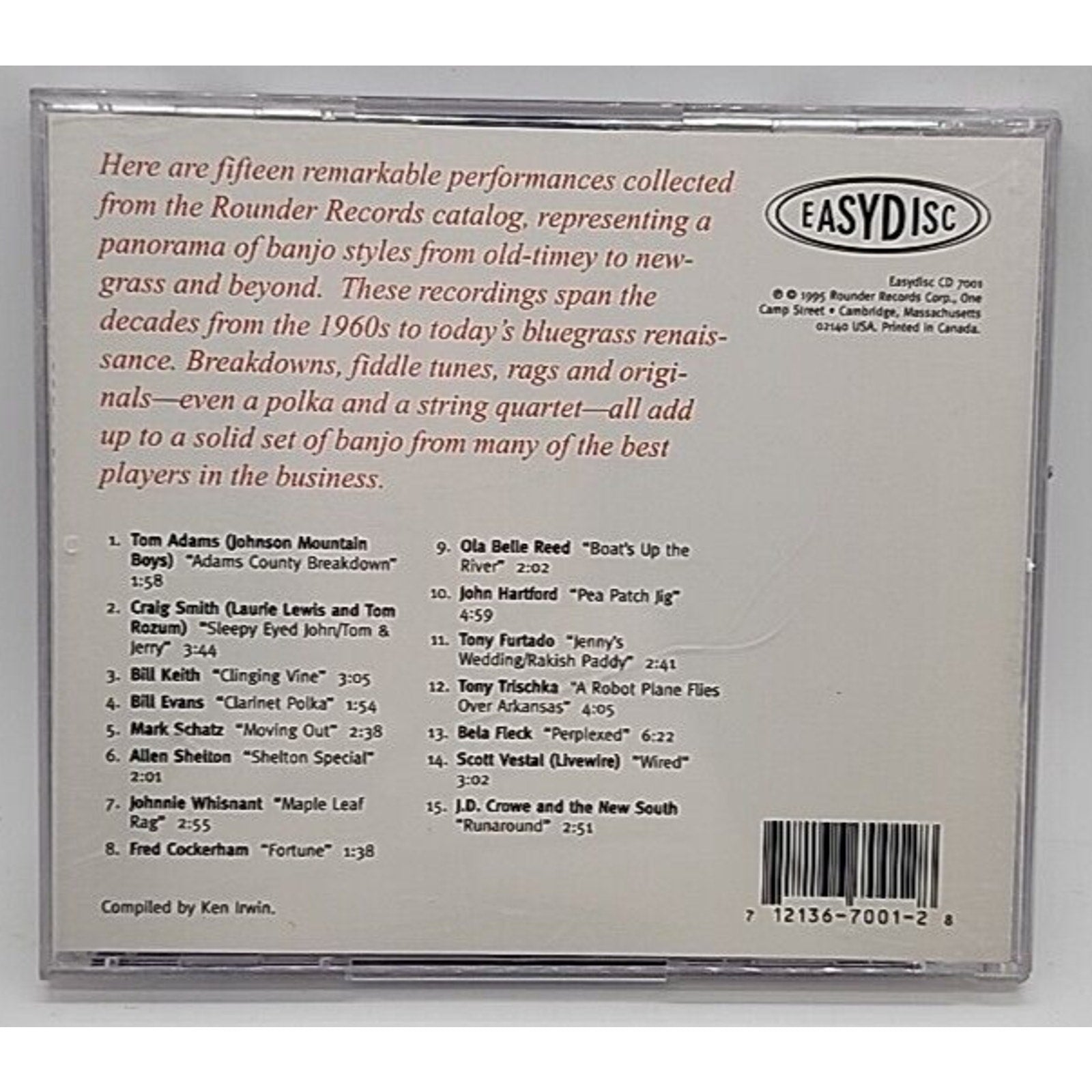Blue Ribbon Banjo by Various Artists (CD, Jun-1996, Easydisc)