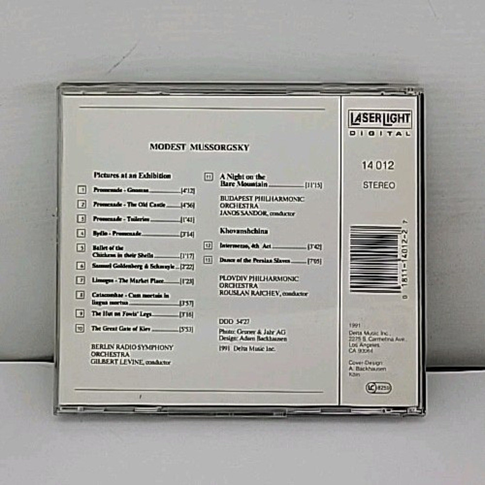 Pictures/Bald Mtn by M. Mussorgsky (CD, 1991)