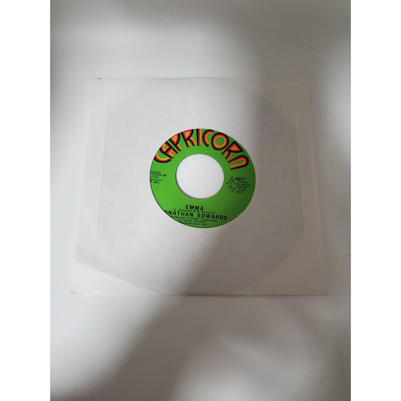 Jonathan Edwards - Emma - 45RPM Record - Singles