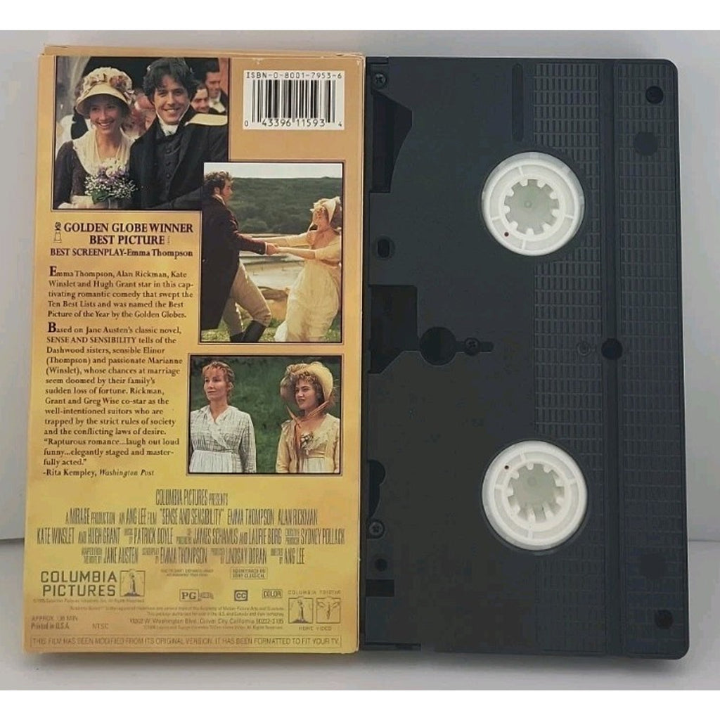 Sense and Sensibility (VHS, 1996, Closed Captioned)