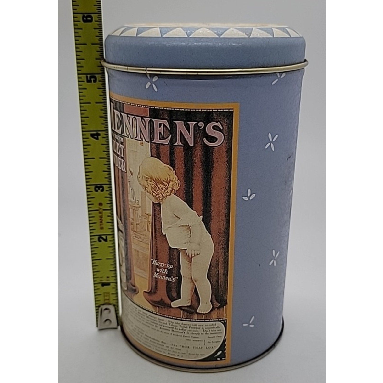 Mennens Borated Talcum Toilet Powder Tin