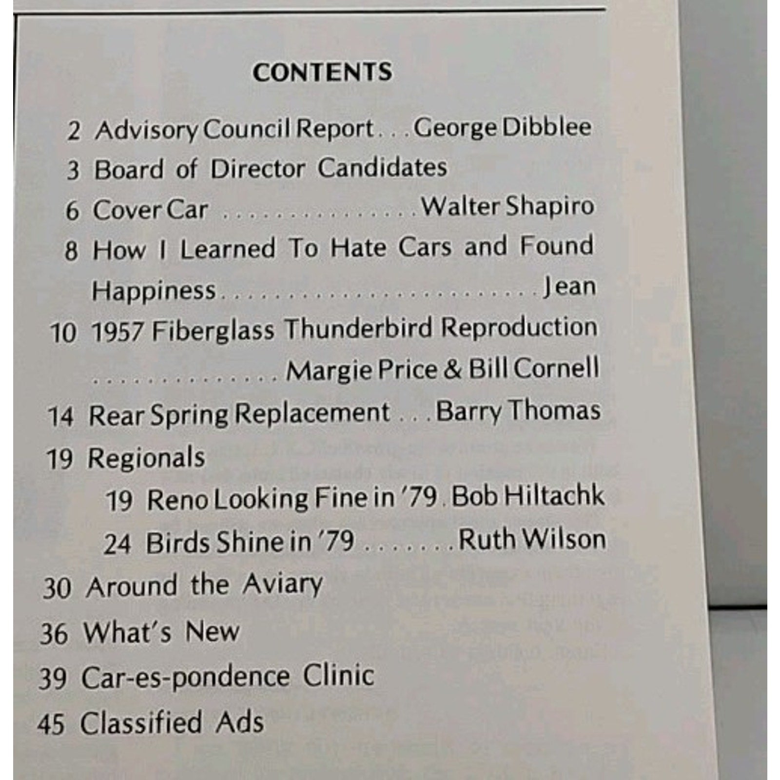 Early Bird Magazine November-December 1979