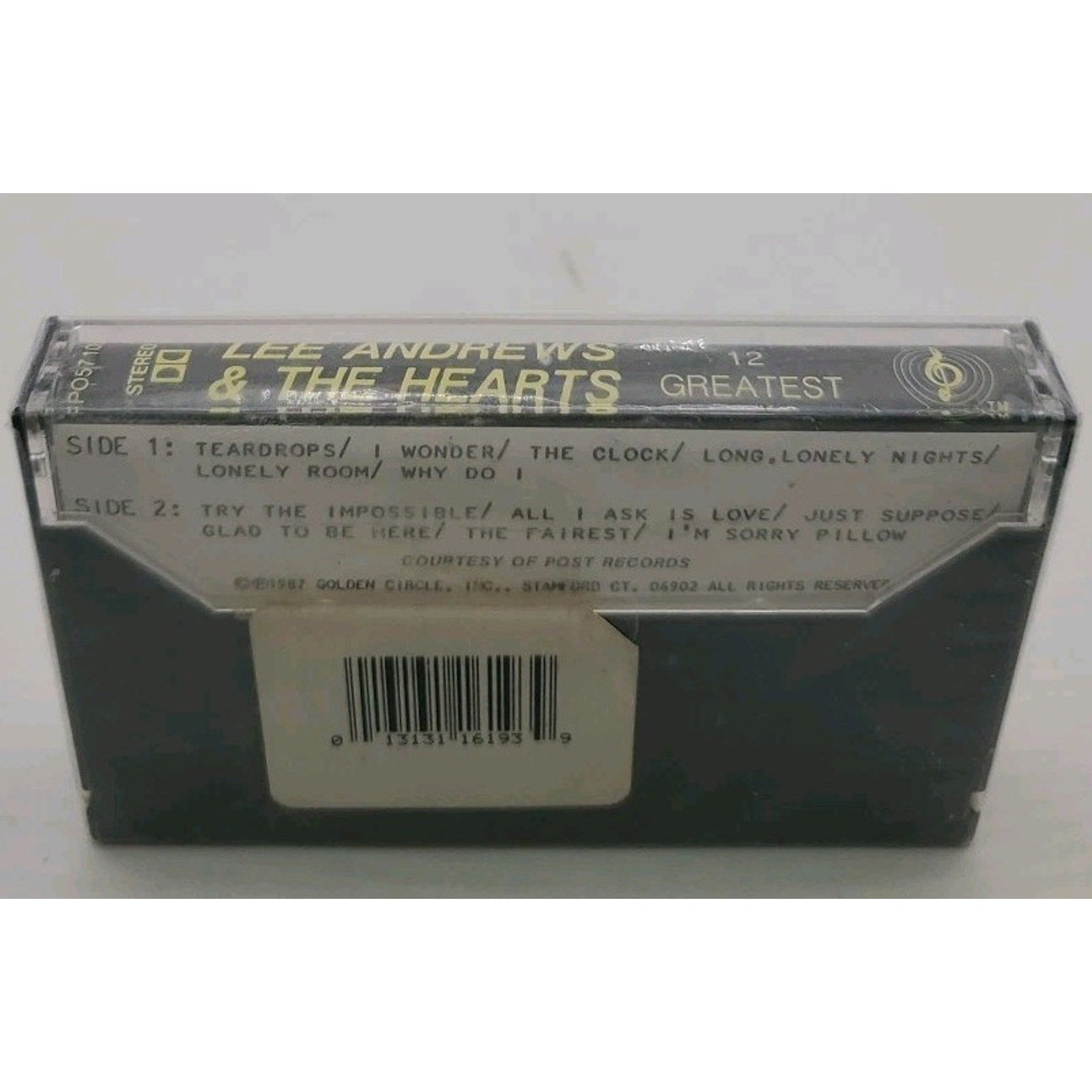 Lee Andrews & The Hearts 12 Greatest 1987 Golden Circle Cassette *Brand New*