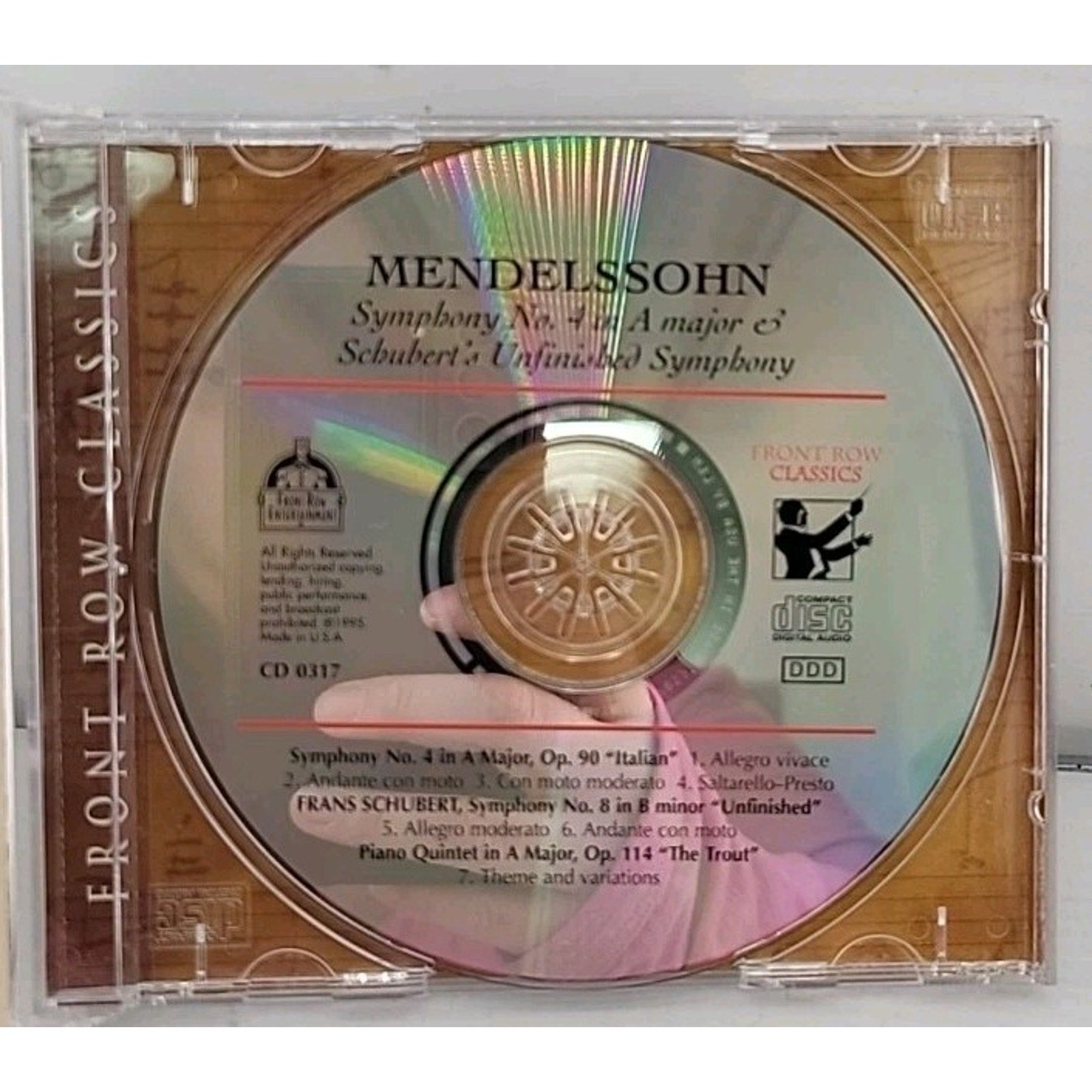 Millennium Classical Music Mendelssohn the Italian Symphony CD