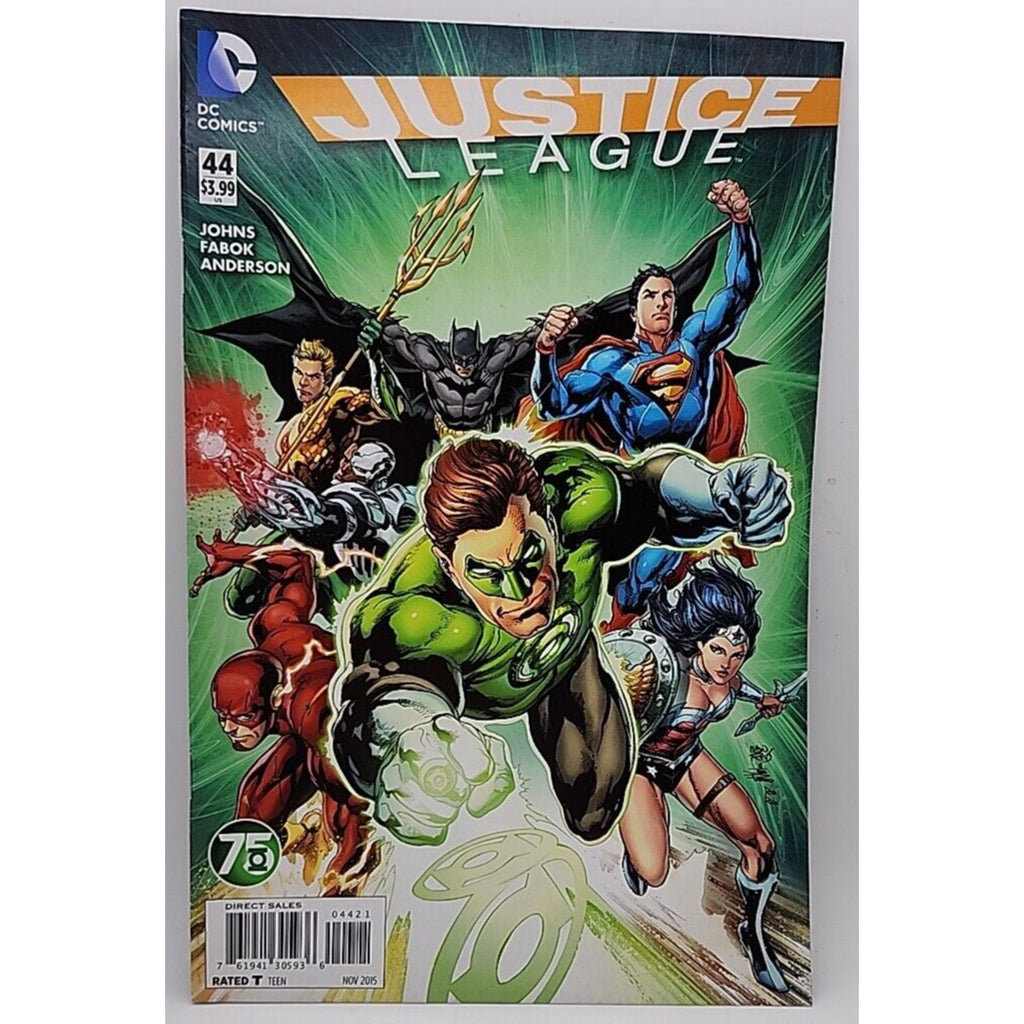 Justice League #44 (2014) Green Lantern 75th Variant DC Comics