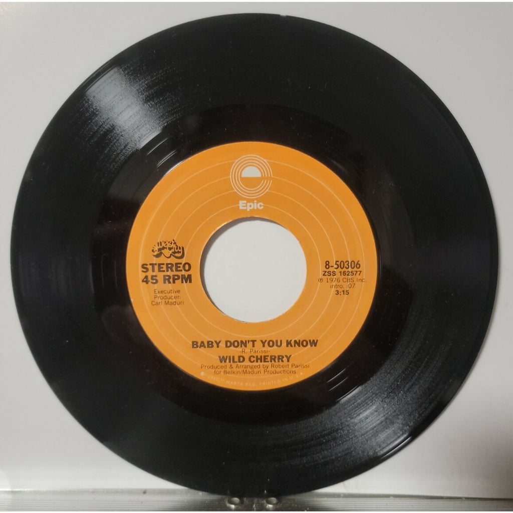 Wild Cherry - Get It Up / Baby Don't You Know (Vinyl)