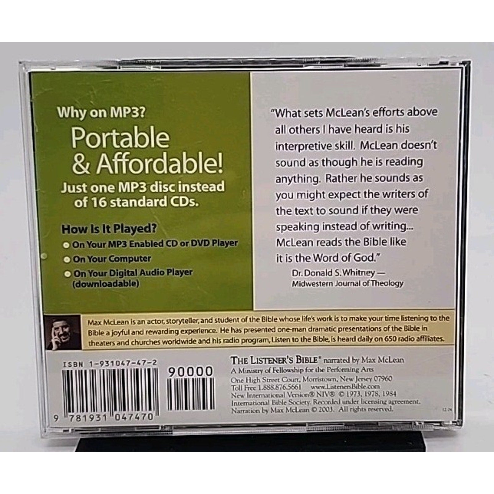 The Listener's MP3 New Testament (2004, CD)