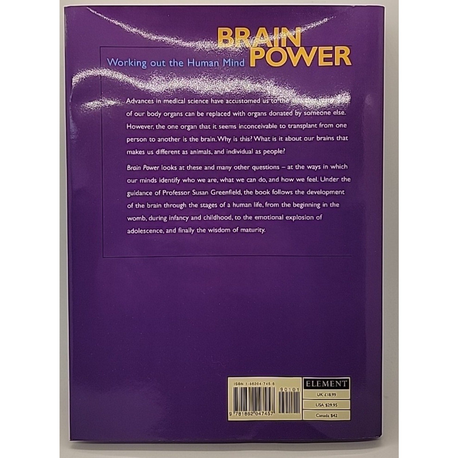Brainpower : Working Out the Human Mind by Susan Greenfield (2000, Hardcover)