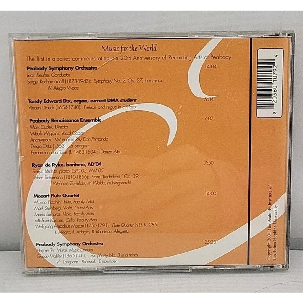 Music For the World: The Peabody Institute Of The John Hopkins University - CD