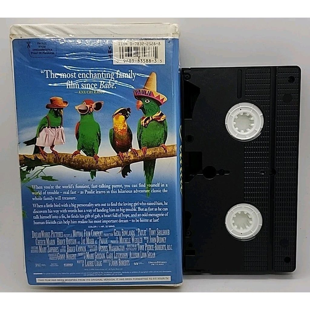Paulie (VHS, 1998, Clamshell)