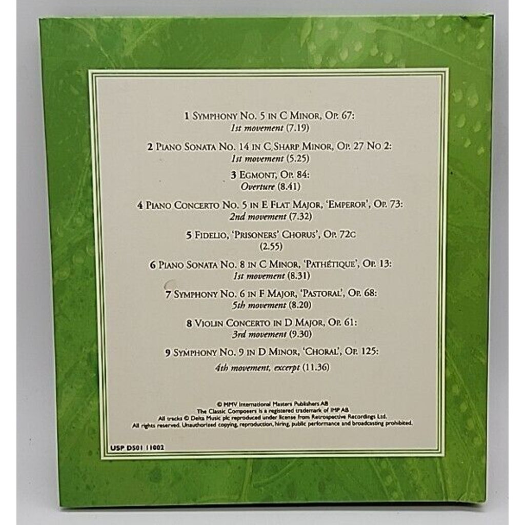 The Classic Composers Beethoven The Spirit of Freedom CD - Early Romantic #1