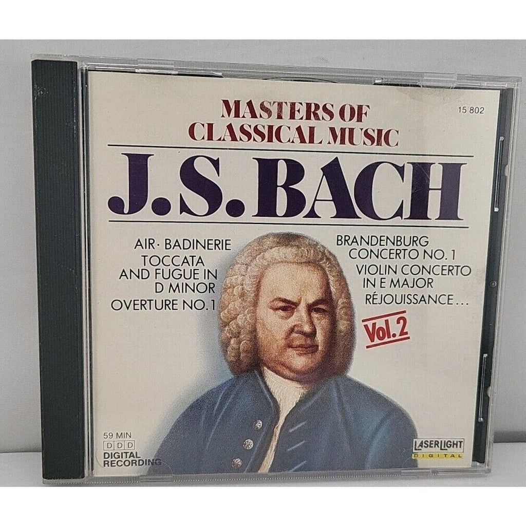 Masters of Classical Music by J.S. Bach (CD, 1990) Vol. 2