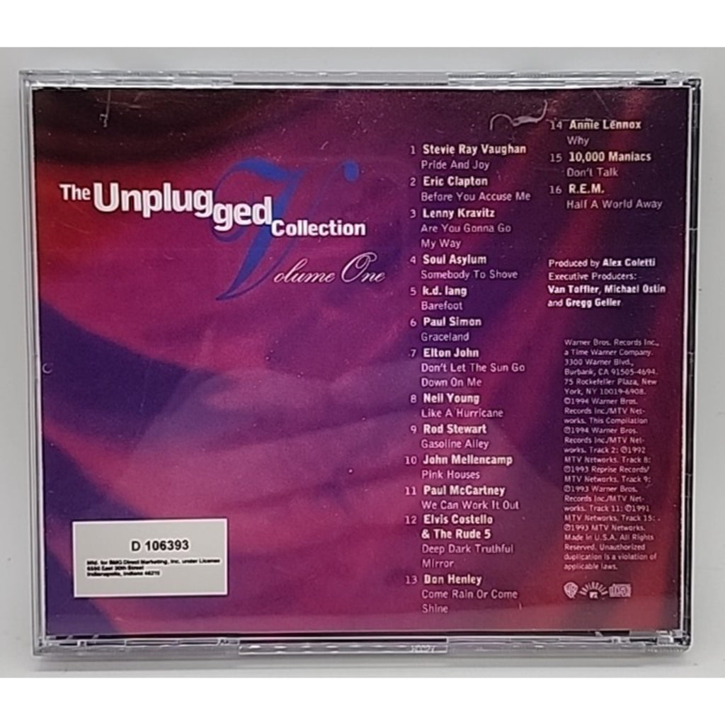Unplugged Collection, Vol. 1 by Various Artists (CD, Dec-1994, Warner Bros.)