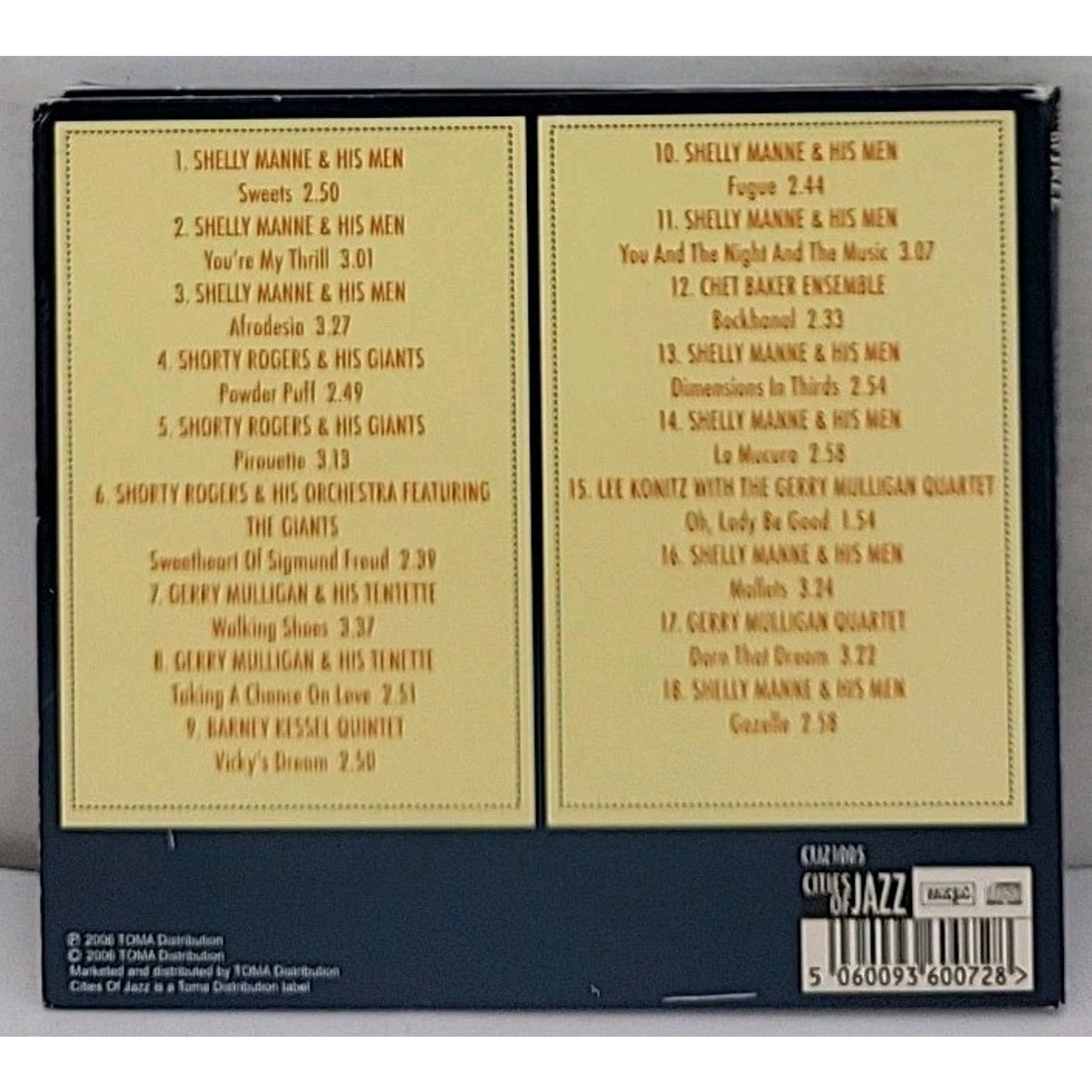 Cities of Jazz: Los Angeles by Various Artists (CD, Apr-2006, Toma Records)