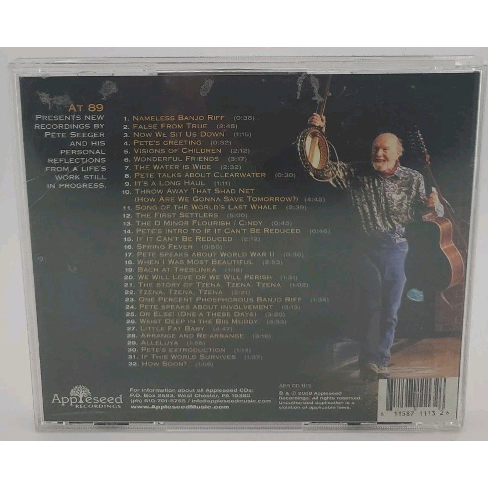 At 89 by Pete Seeger (CD, 2008)