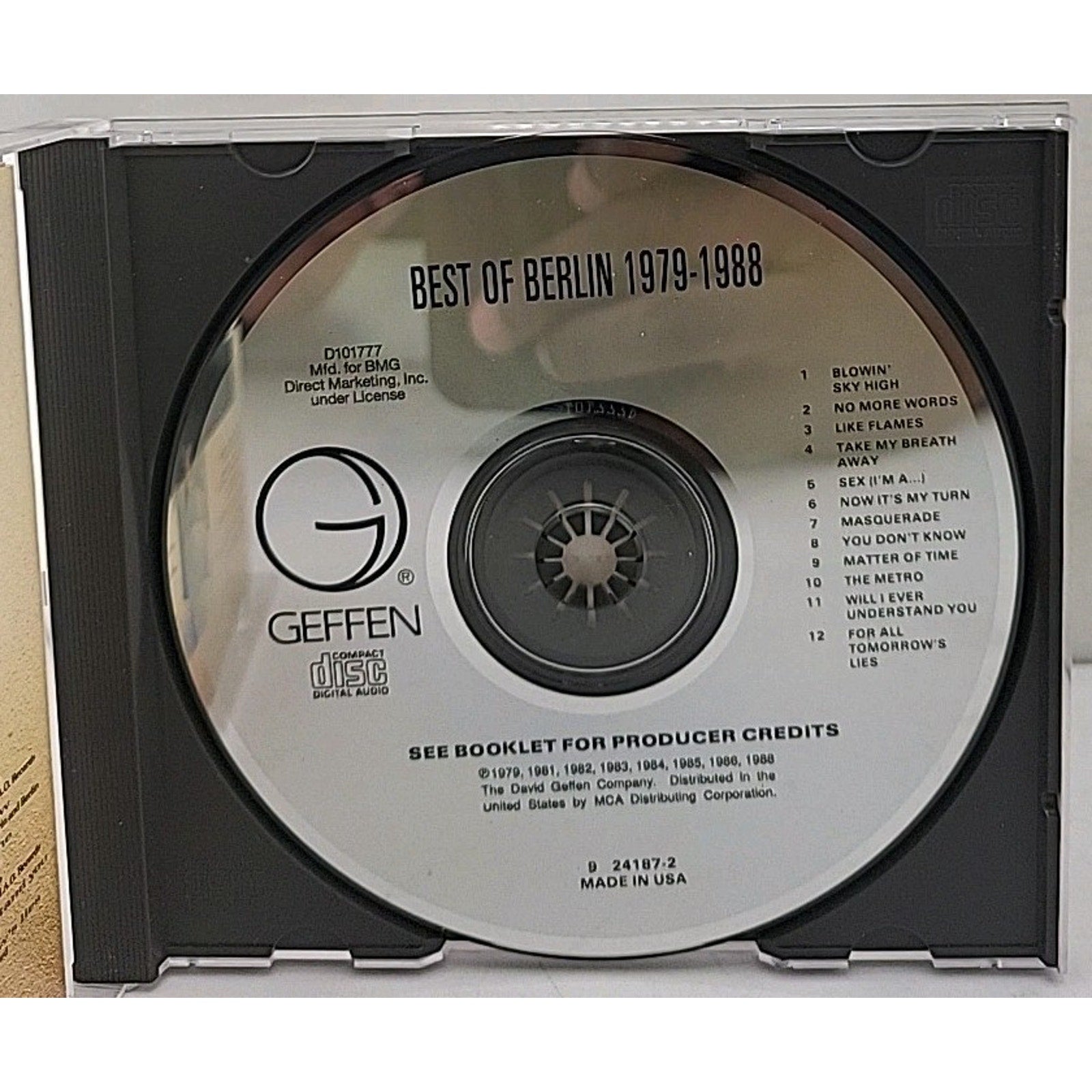 Best Of Berlin 1979-1988 CD