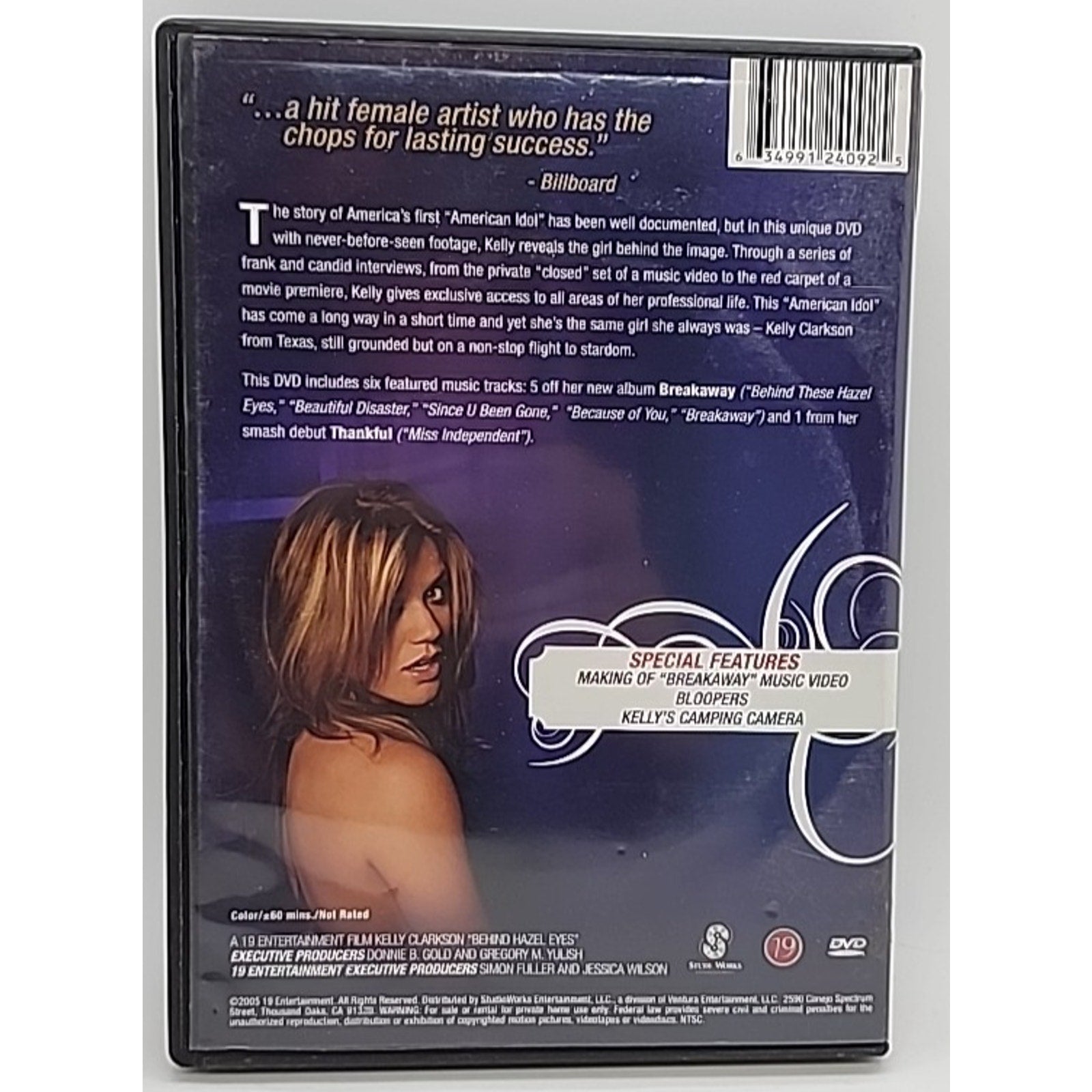 Kelly Clarkson - Behind Hazel Eyes (DVD, 2005)