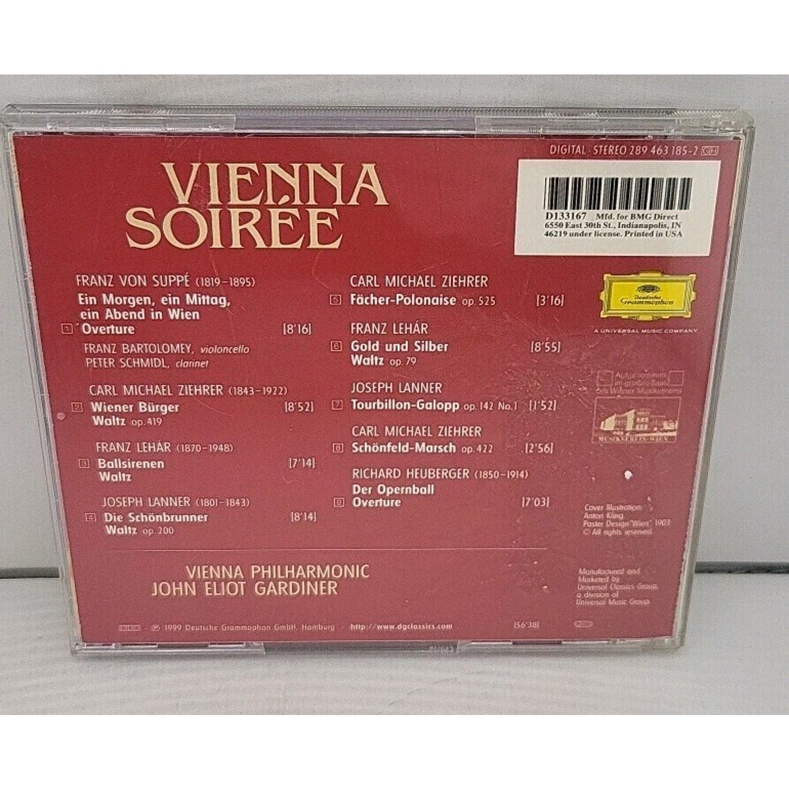 Vienna Soiree - Suppé • Lehár Heuberger • Ziehrer CD