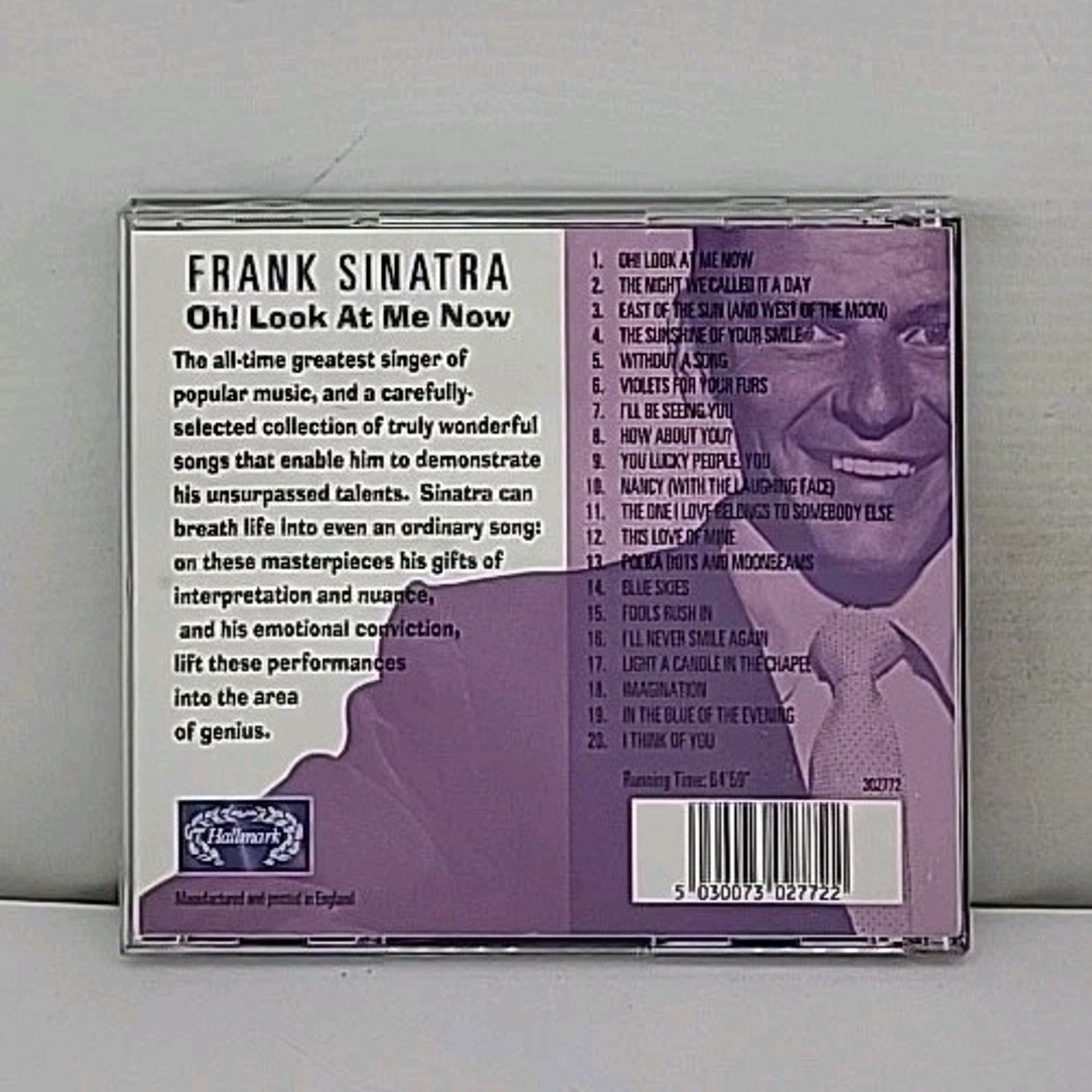 Oh Look At Me Now By Frank Sinatra (CD 1996)