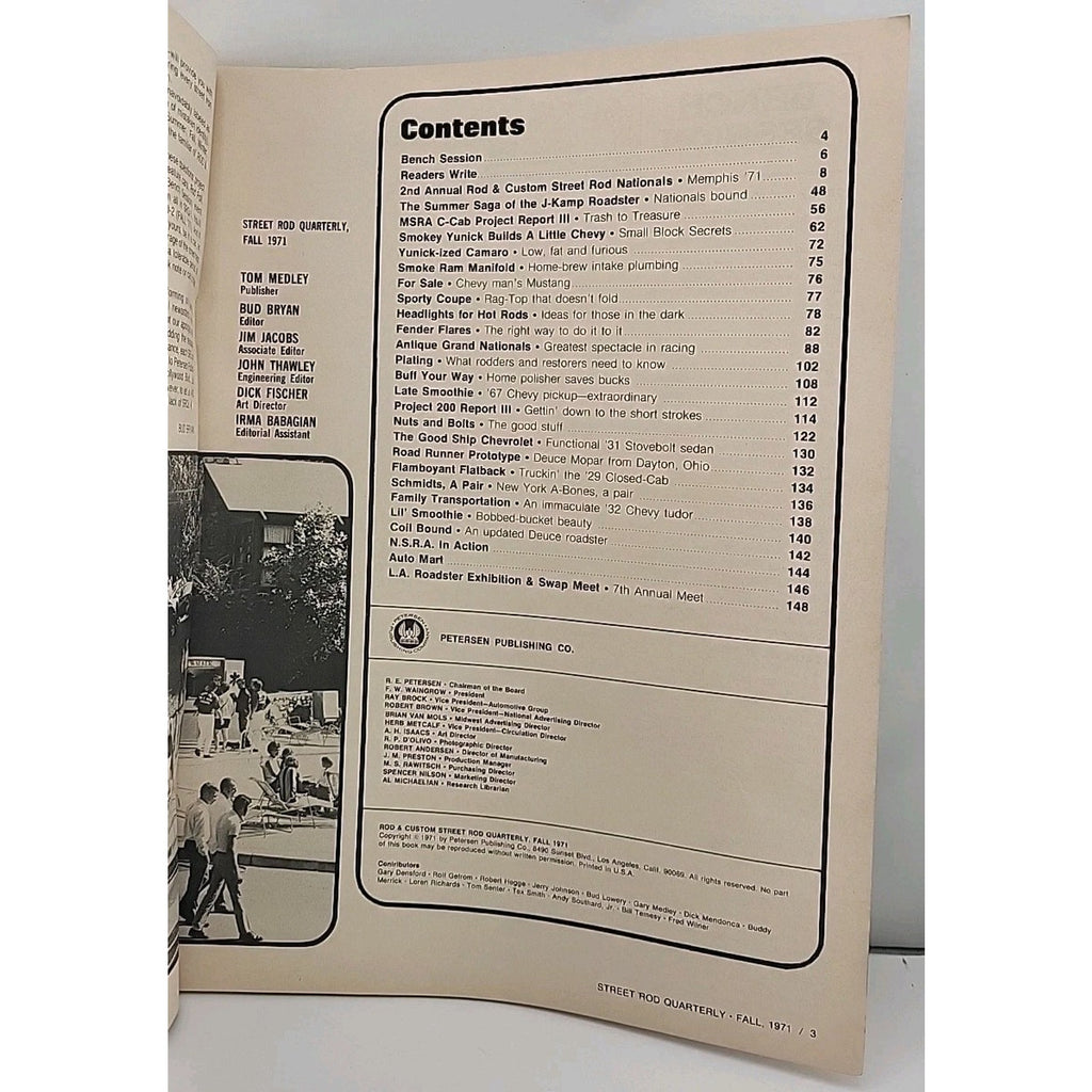 Rod & Custom Street Rod Quarterly Magazine - Fall 1971