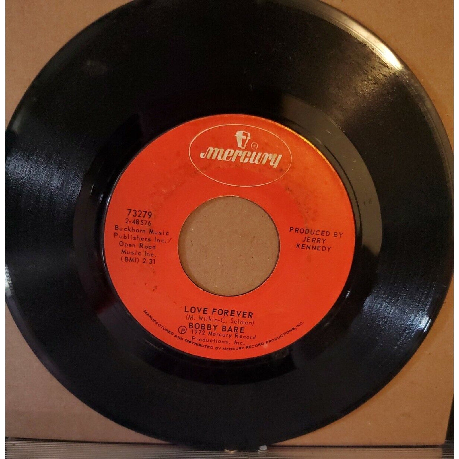 Bobby Bare : What Am I Gonna Do 45 Rpm / Mercury 73279