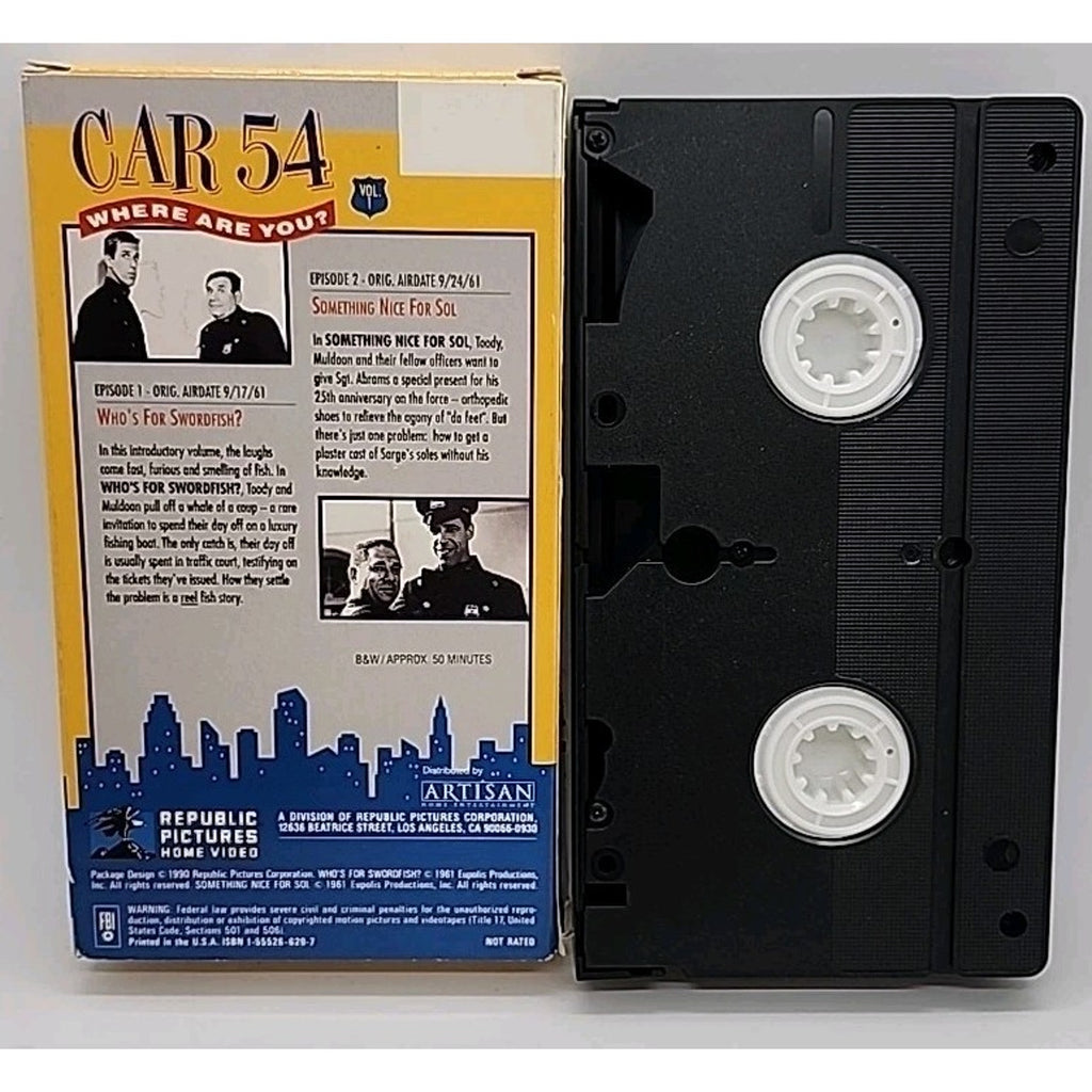 Car 54 Where Are You - V. 1 (VHS) Who's For Swordfish?/ Something Nice For Sol