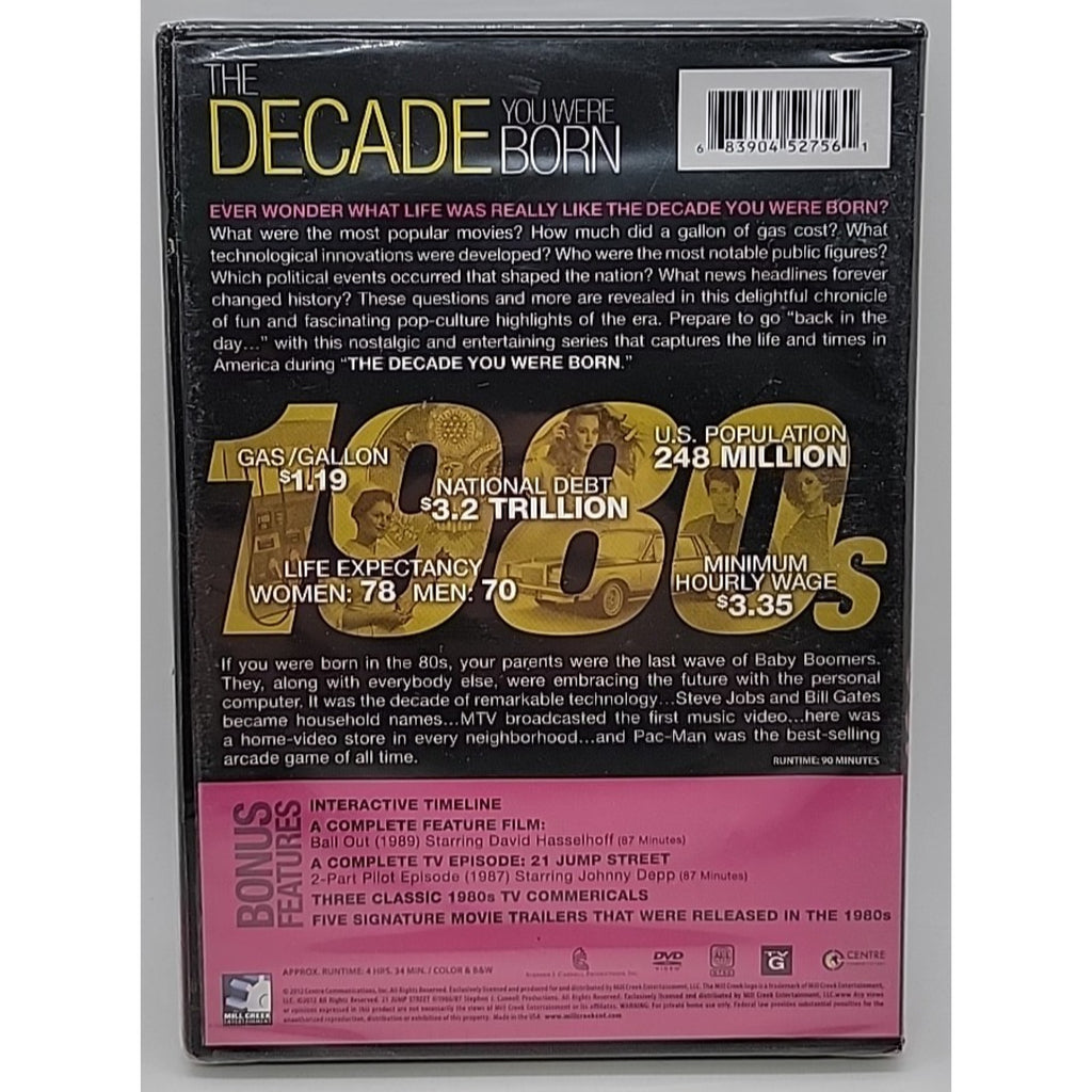 The Decade You Were Born: 1980s (DVD, 2012) *Brand New*