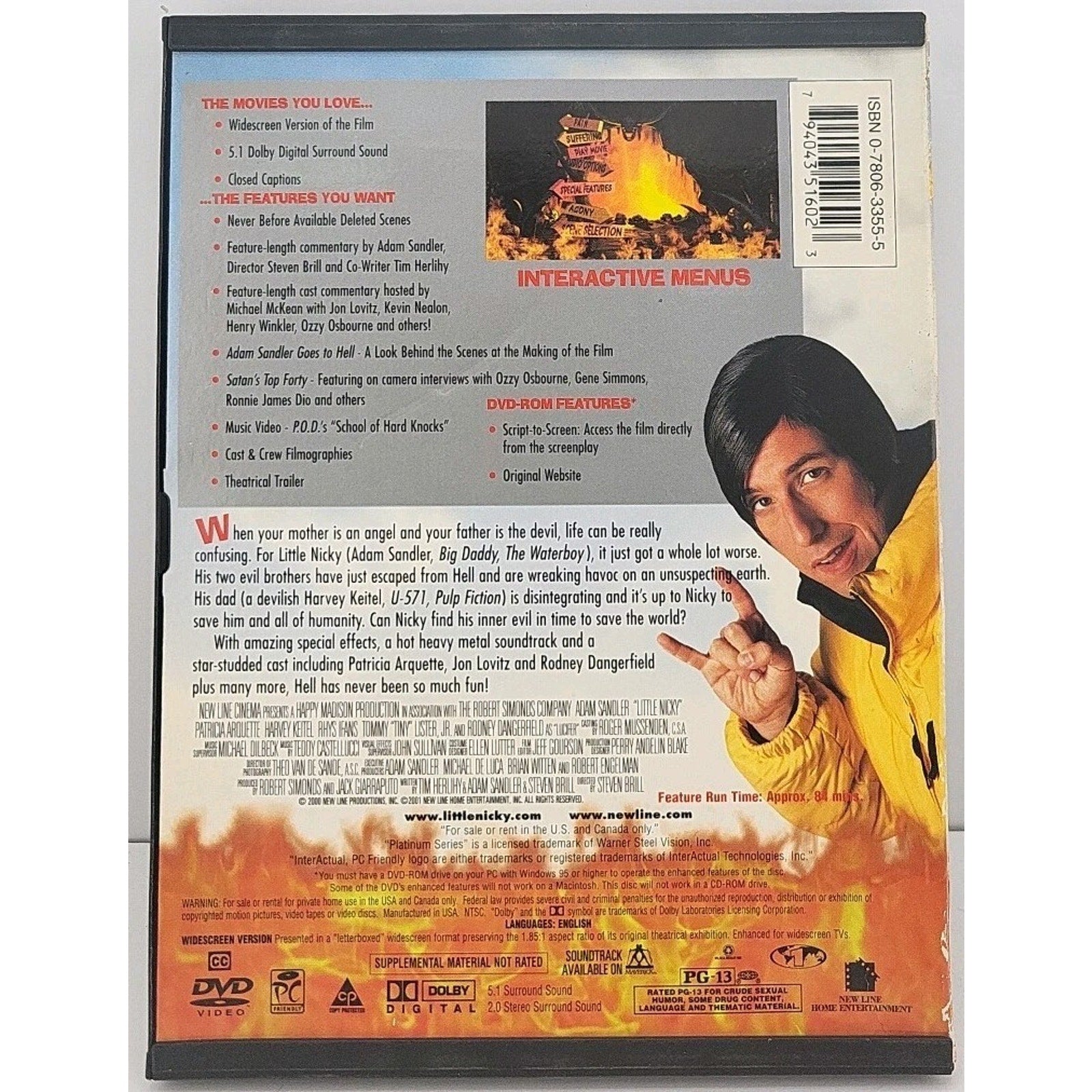 Little Nicky (DVD, 2000)
