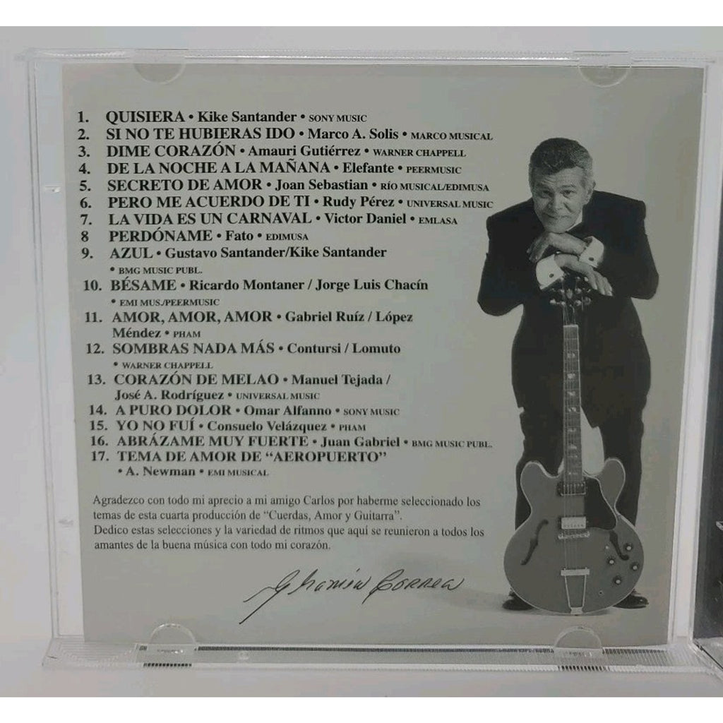 Chamin Correa - Cuerdas, Amor Y Guitarra IV- 2001 Mexican CD Album, PROMO