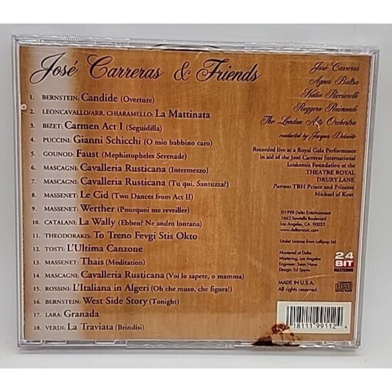 Sing Operatic Arias & Popular by Carreras (CD, 2000)
