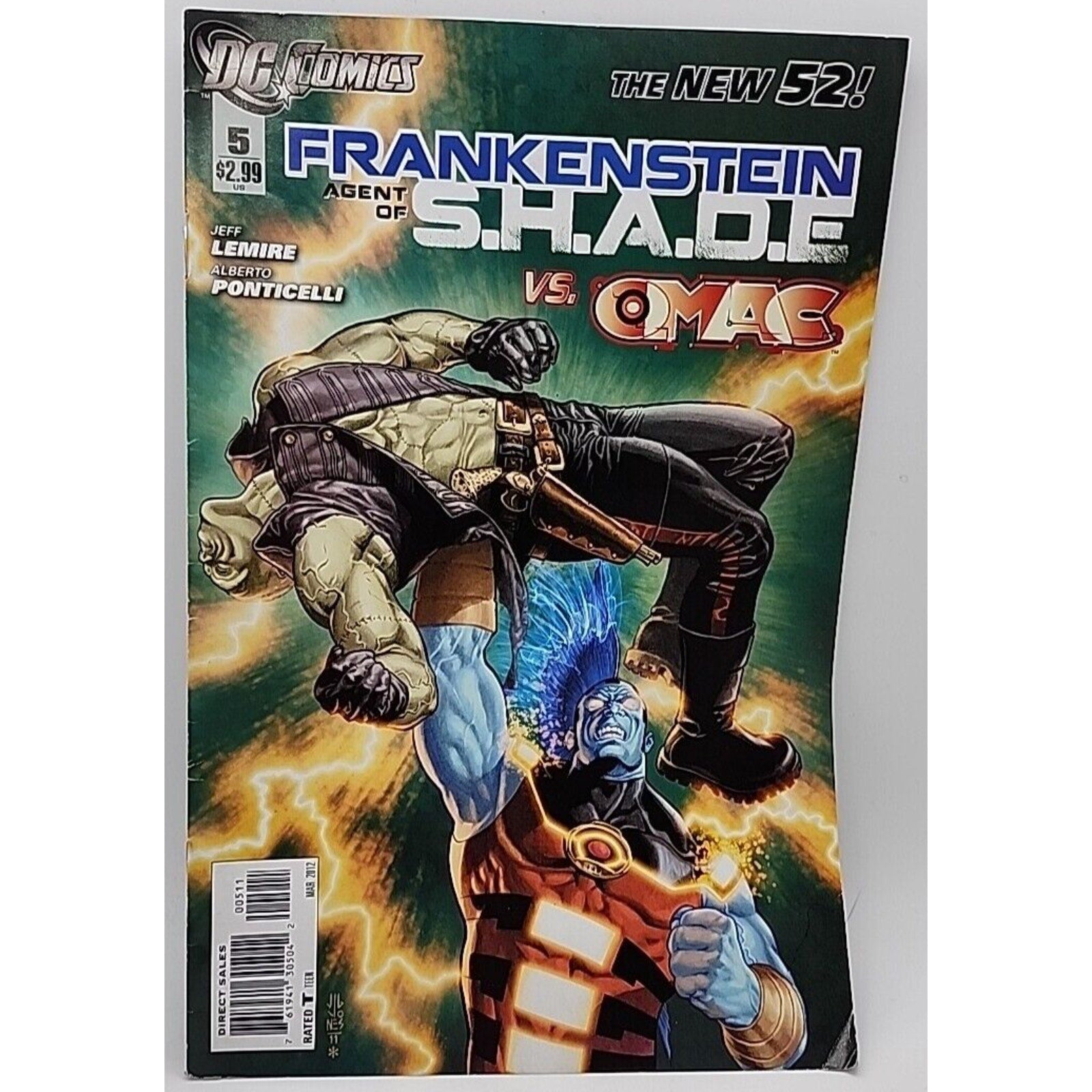 Frankenstein Agent of S.H.A.D.E #5 DC Comics 2012