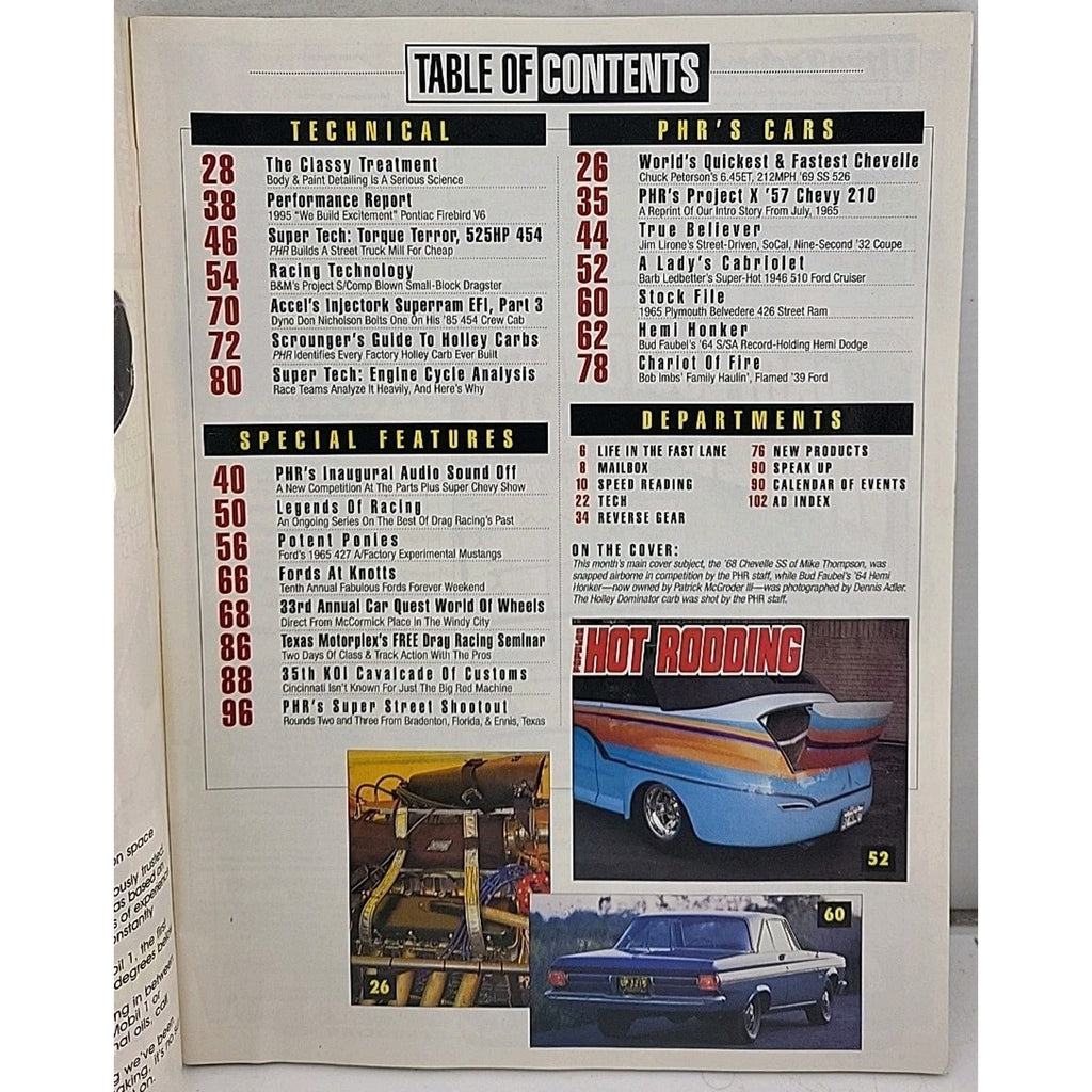 Popular Hot Rodding Magazine - August 1995 - Volume 35 Number 8