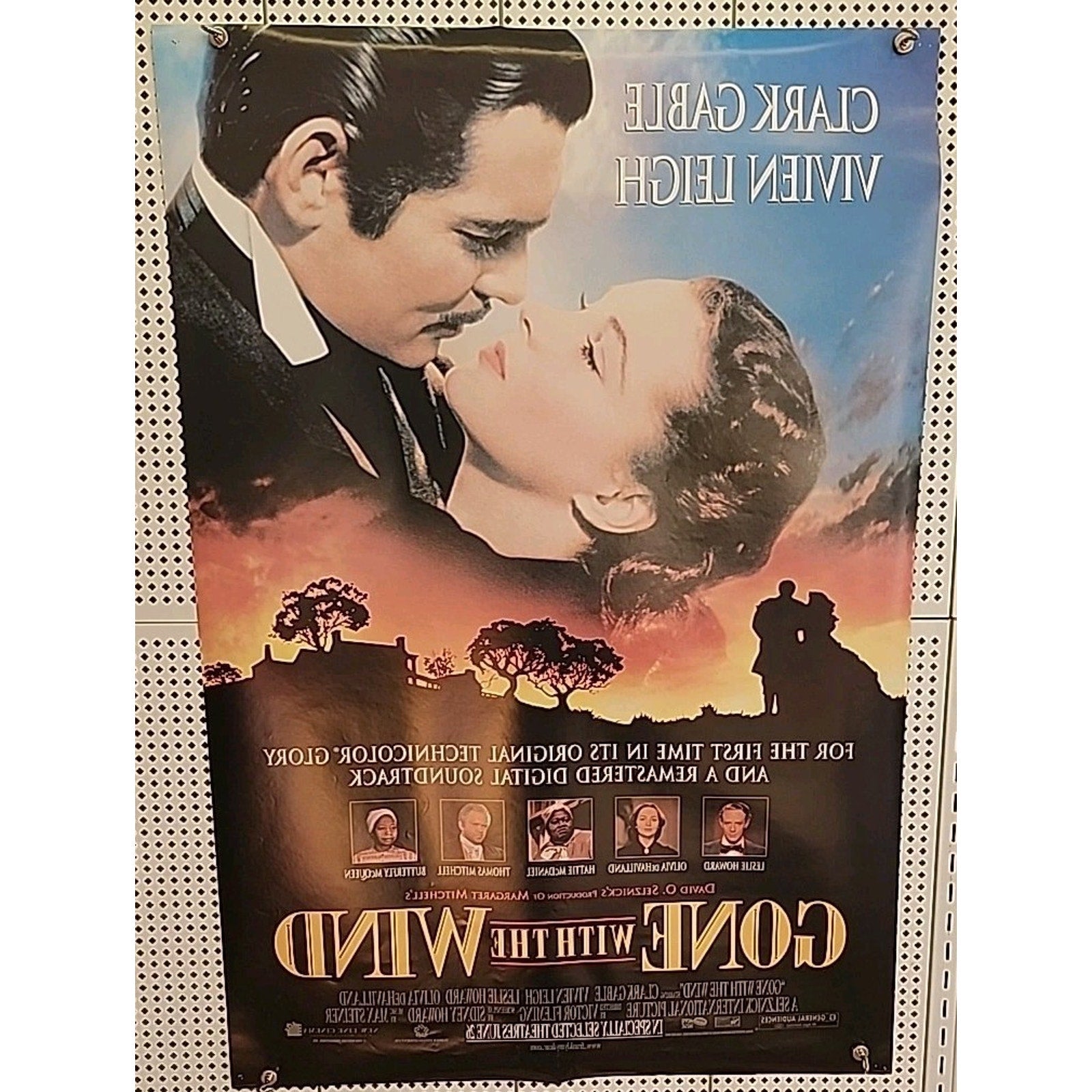 Gone With The Wind - Original 1998 Re-Release Movie Poster 27x40 DS