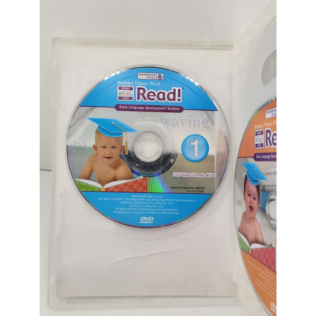 Your Baby Can Read DVD 4 Disc Robert Titzer Early Language Development System FS