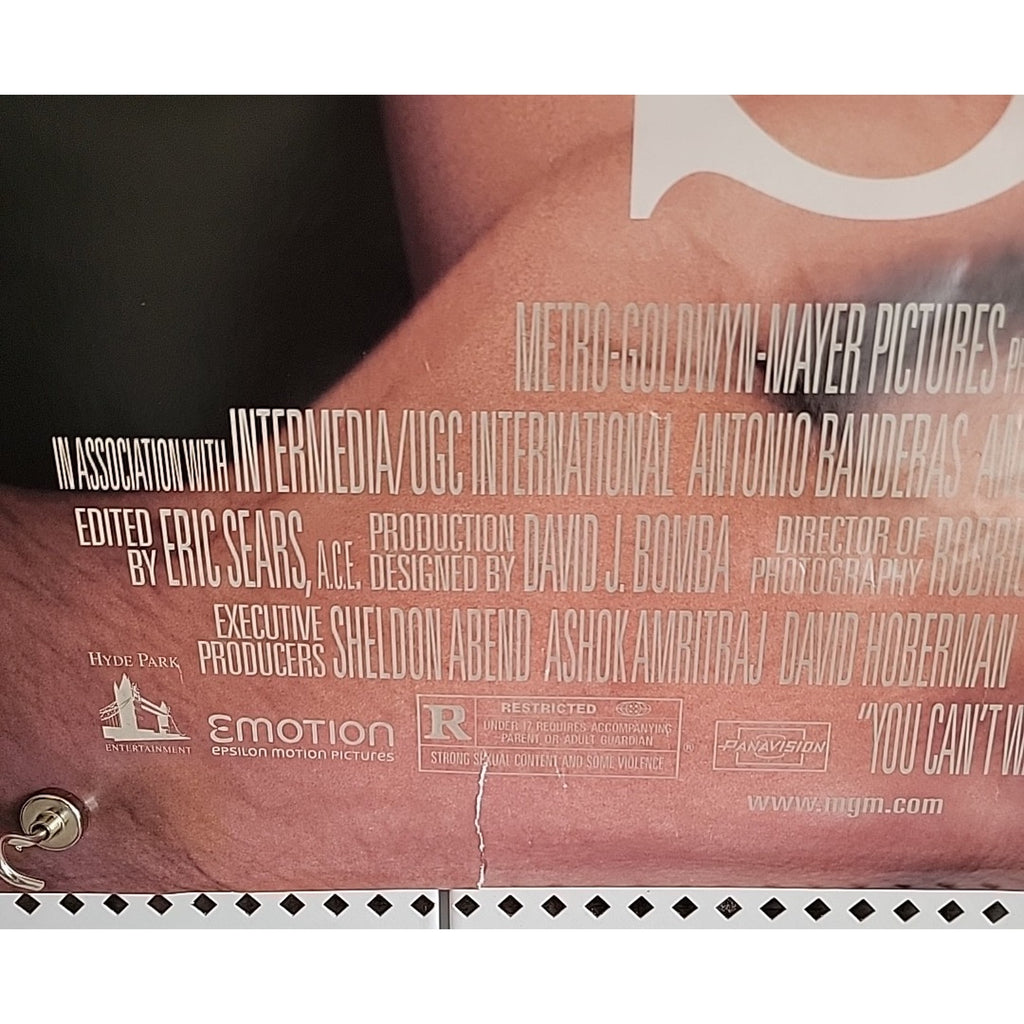 2000 Original Sin Movie Poster Banderas & Jolie Double Sided 27 x 40