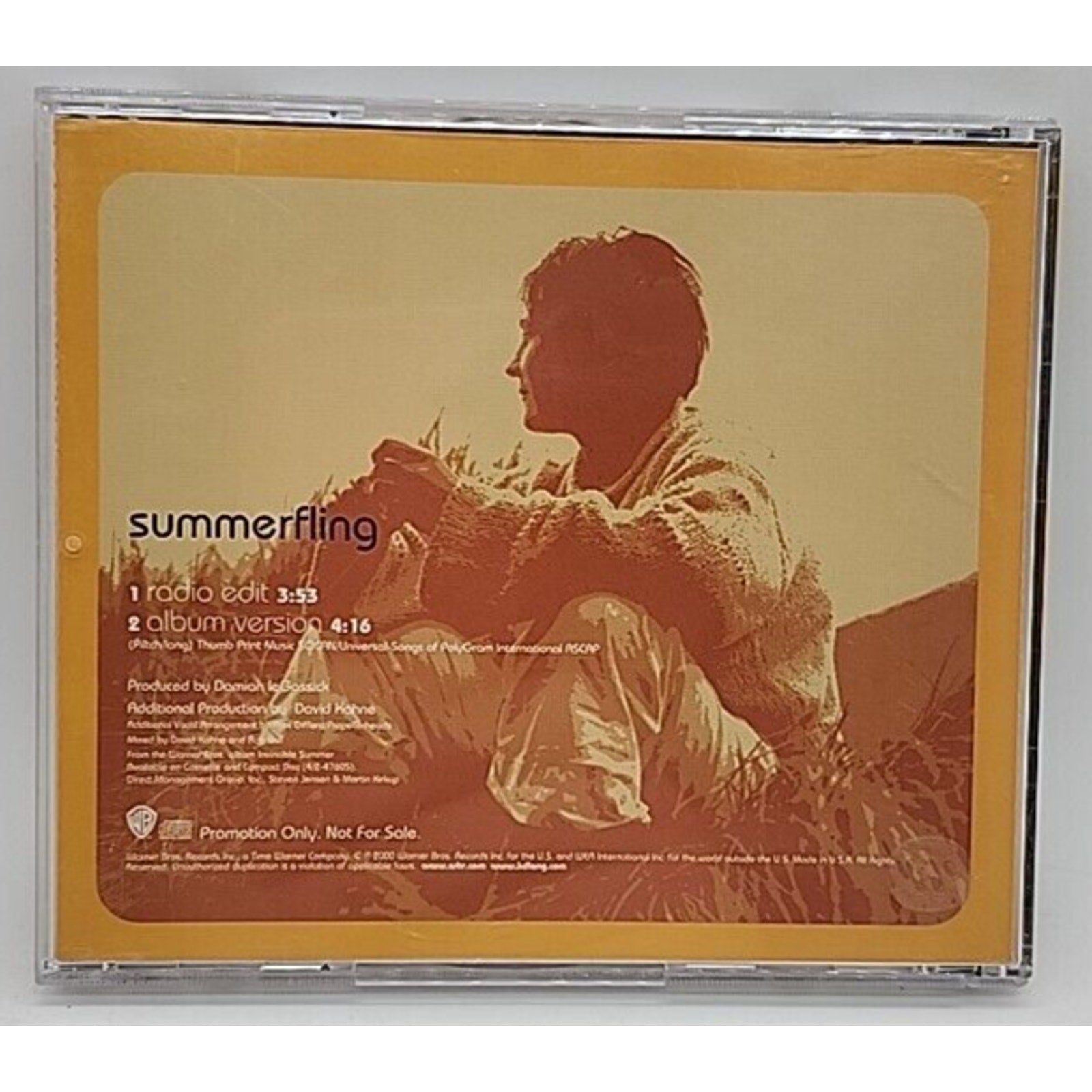 Summerfling by k.d. lang (CD, Promo, Single, 2000, Warner Bros. Records)