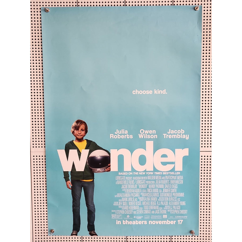 Wonder Movie Poster 2 Sided Original Final 27x40 Jacob Tremblay Julia Roberts