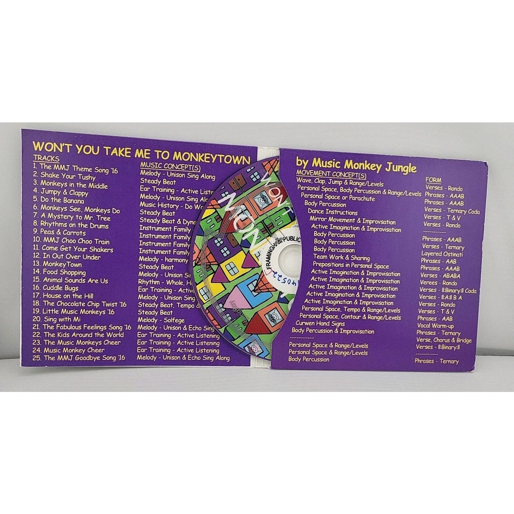 Wont You Take Me To Monkeytown - Music Monkey Jungle CD