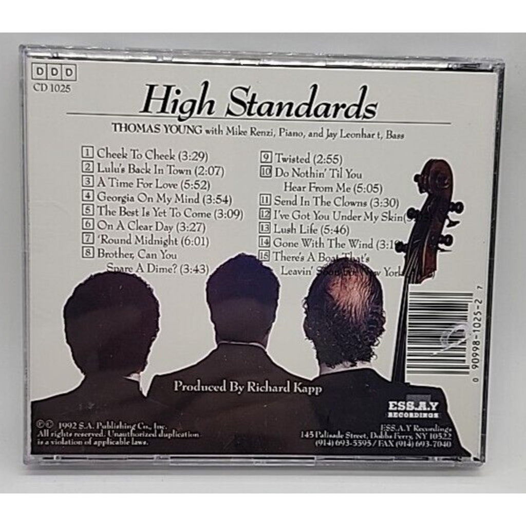 High Standards by Thomas Young (Tenor Vocal) (CD, 1992, Ess.a.y Recordings)
