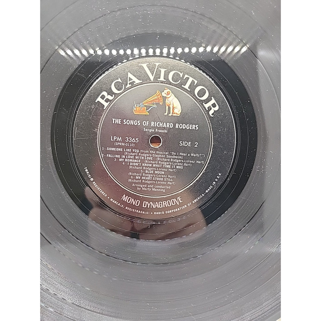 Sergio Franchi The Songs of Richard Rodgers RCA Records LSP-3365