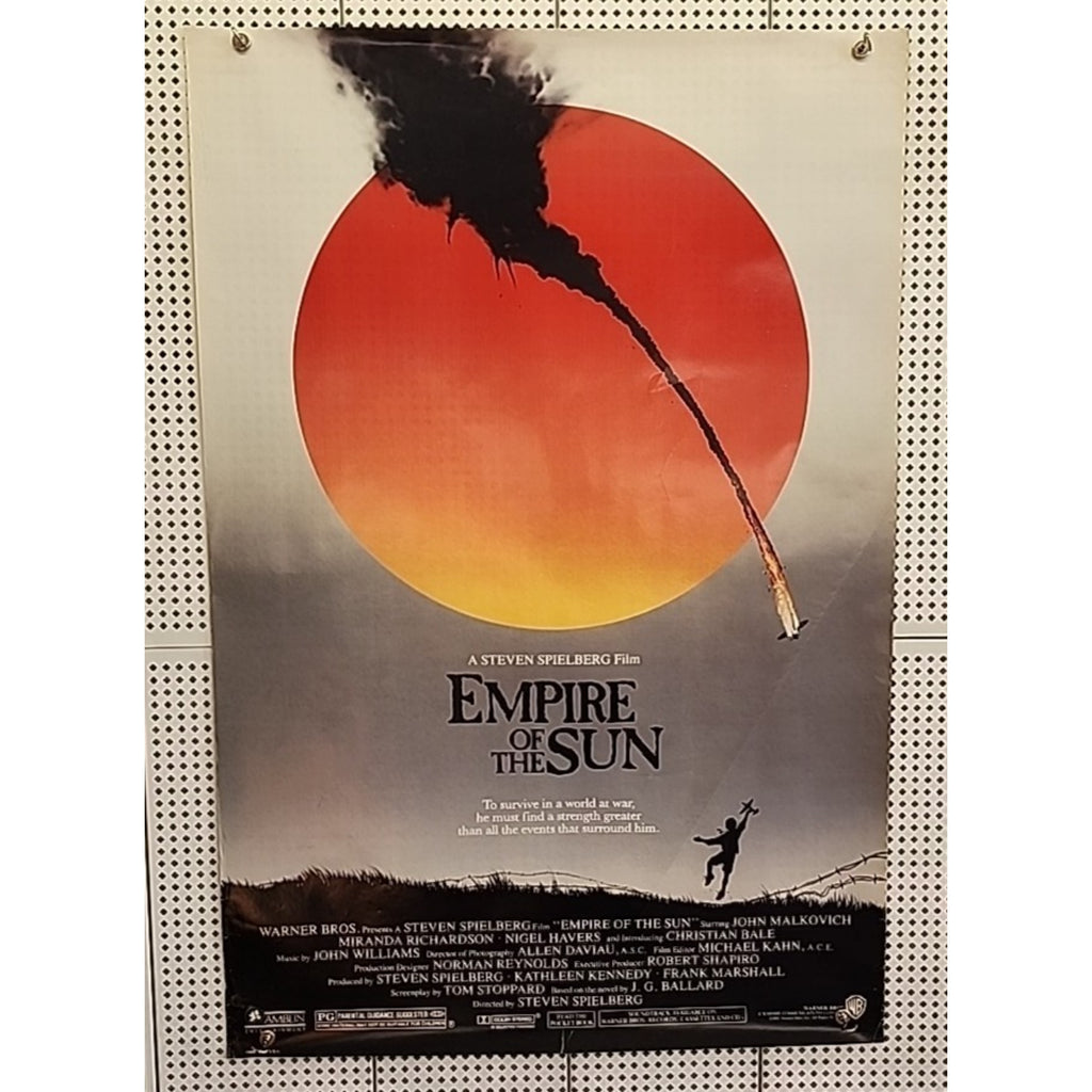 1987 Empire Of The Sun Movie Poster 27 x 40 ~ Steven Spielberg