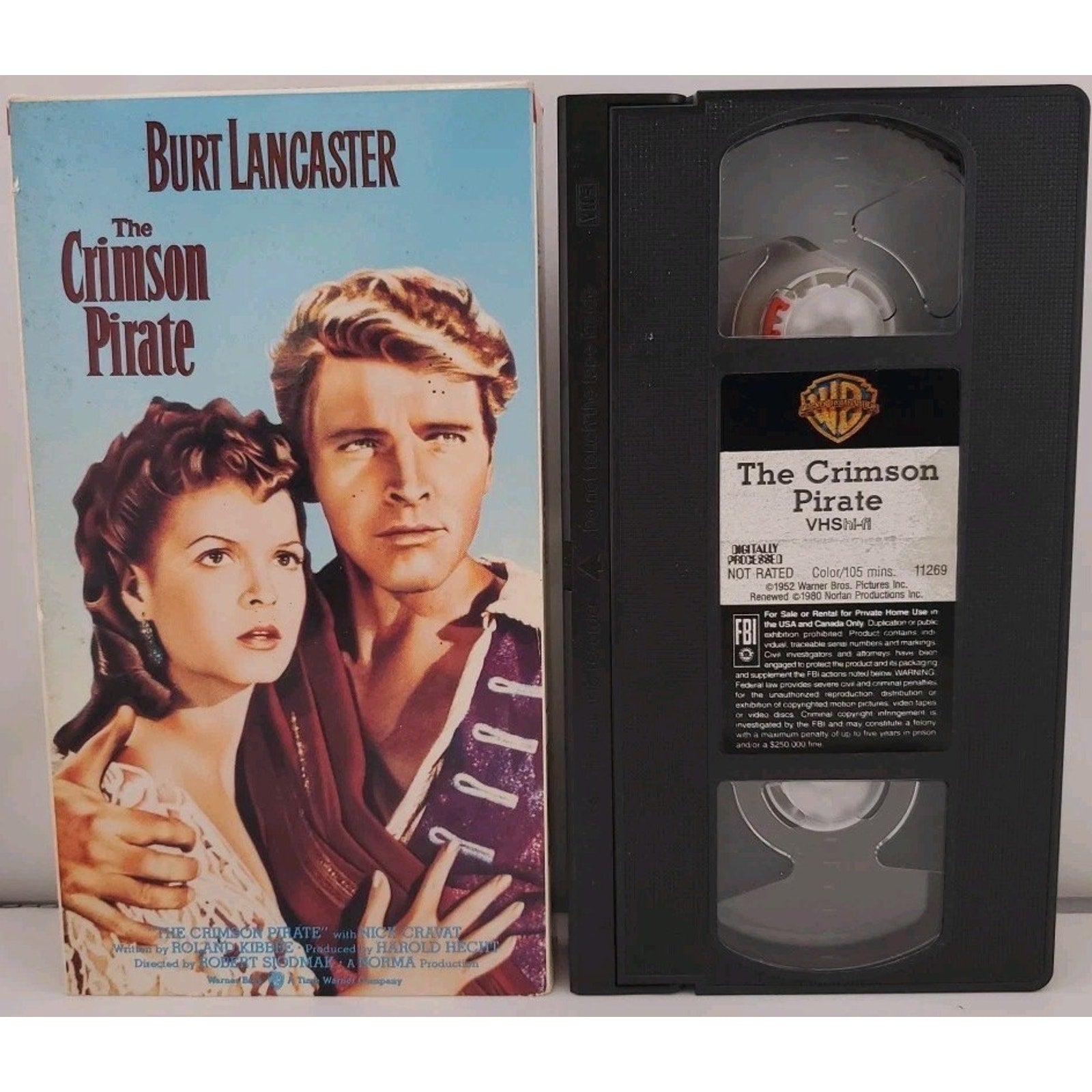 The Crimson Pirate (VHS)