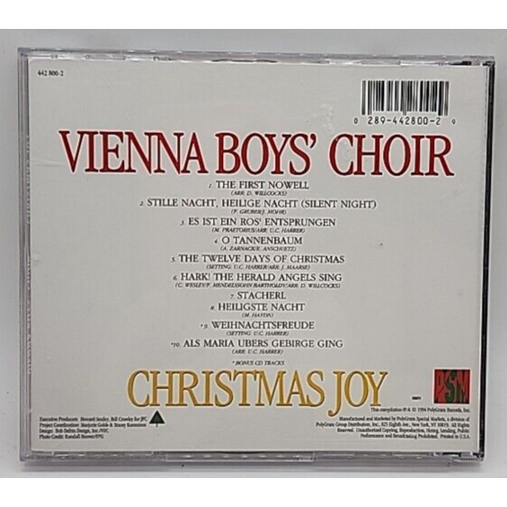 Christmas Joy by Vienna Boys' Choir (CD, Aug-1994, Special Product)