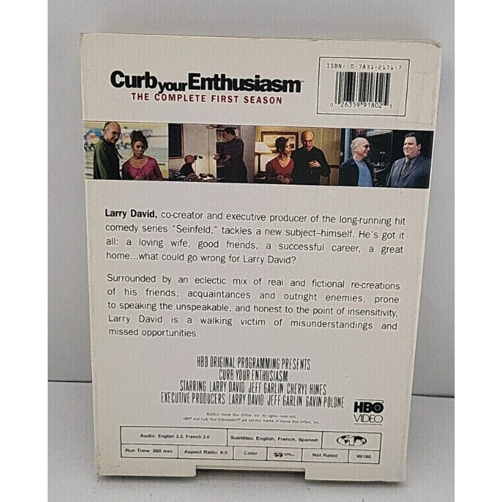 Curb Your Enthusiasm: the Complete First Season (DVD, 2000)