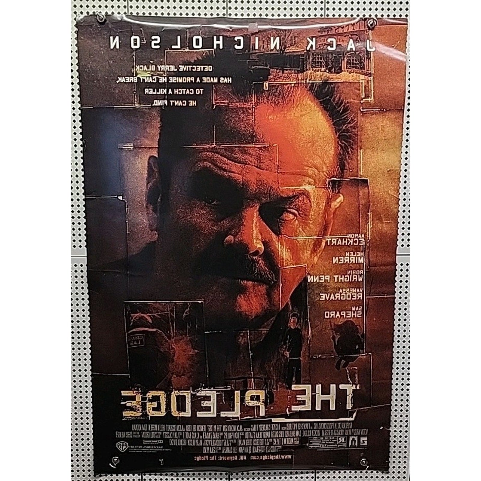 The Pledge Movie Poster 2 Sided Original Final 27x40 Jack Nicholson