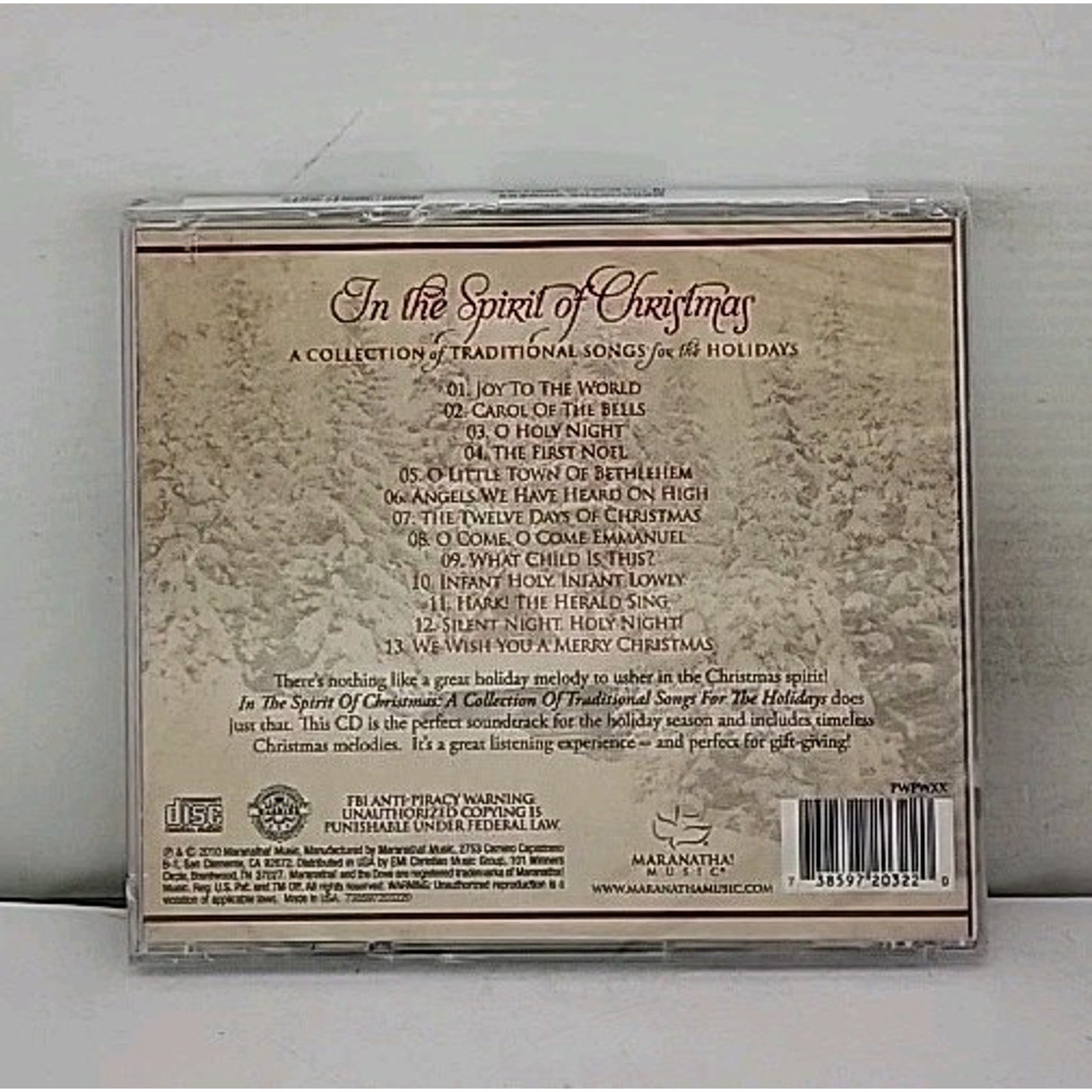 In the Spirit of Christmas by The Maranatha! Singers (CD, 2010) *Brand New*