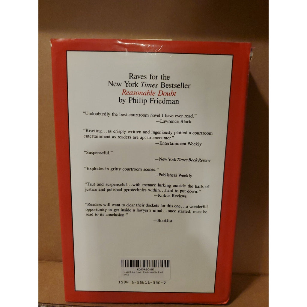 Inadmissible Evidence by Philip Friedman (1992, Hardcover)
