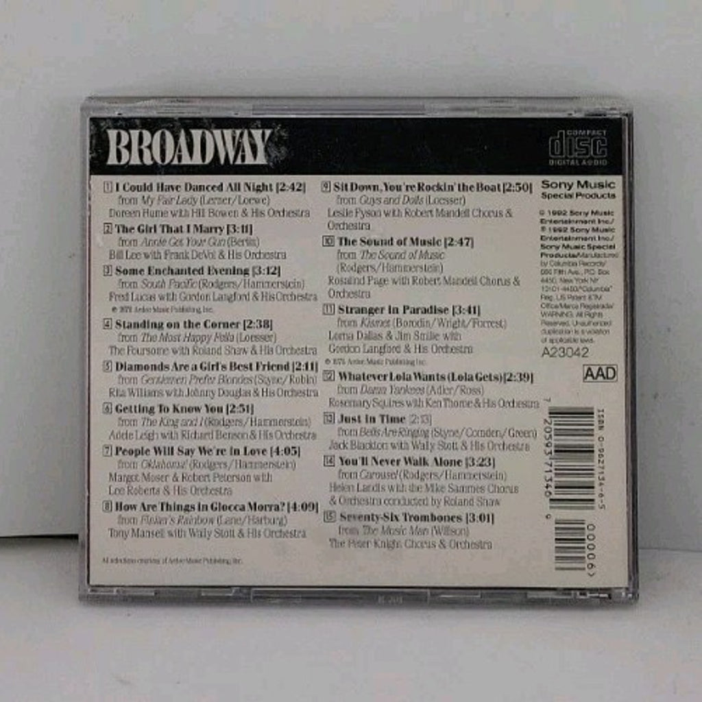 Broadway: The Life, Times & Music Series CD 15 Songs